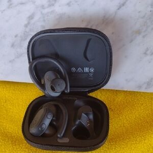 Skullcandy XT Push Ultra Black Wireless Earbuds with Charging Case NWOT